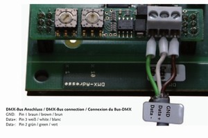 Module DMX 512 pour convertisseurs maîtres RVB