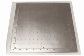 Fond à bulles BS 75 Q (750 x 750 mm) pour piscine à liner, kit complet avec pièces à sceller.