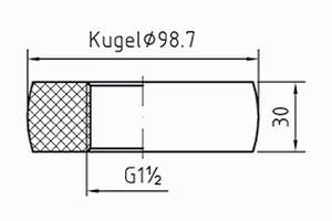 plan Manchon en PVC DA 99 x G1½ interne