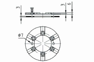 plan Kit de bride, joint et vis pour buse de refoulement pour piscine liner