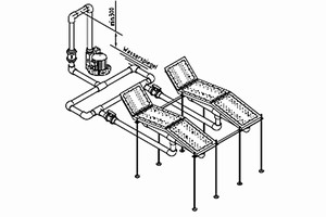 plan Pièces à sceller en INOX 316L pour 2 banquettes à bulles pour piscine liner