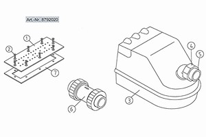 plan Assise à bulles courte (250 mm) à 1 plaque, kit complet