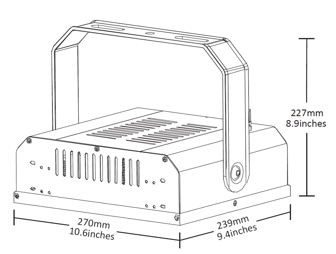 plan Projecteur LED 80W pour locaux de piscine résistant à la corrosion