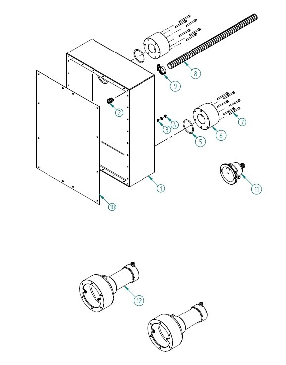 plan Pièces à sceller pour système de massage dynamique TOTAL-JET