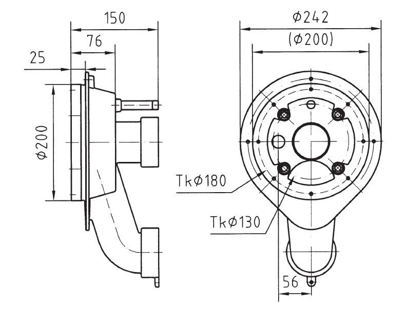 plan Pièces à sceller pour NCC Taifun, 150 mm, piscines carrelées et liner, G2 1/2 int. en entrée et sortie