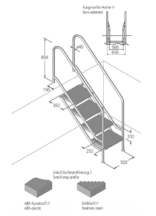 plan ESCALIER MIAMI. Modèle 08.1 VARIO