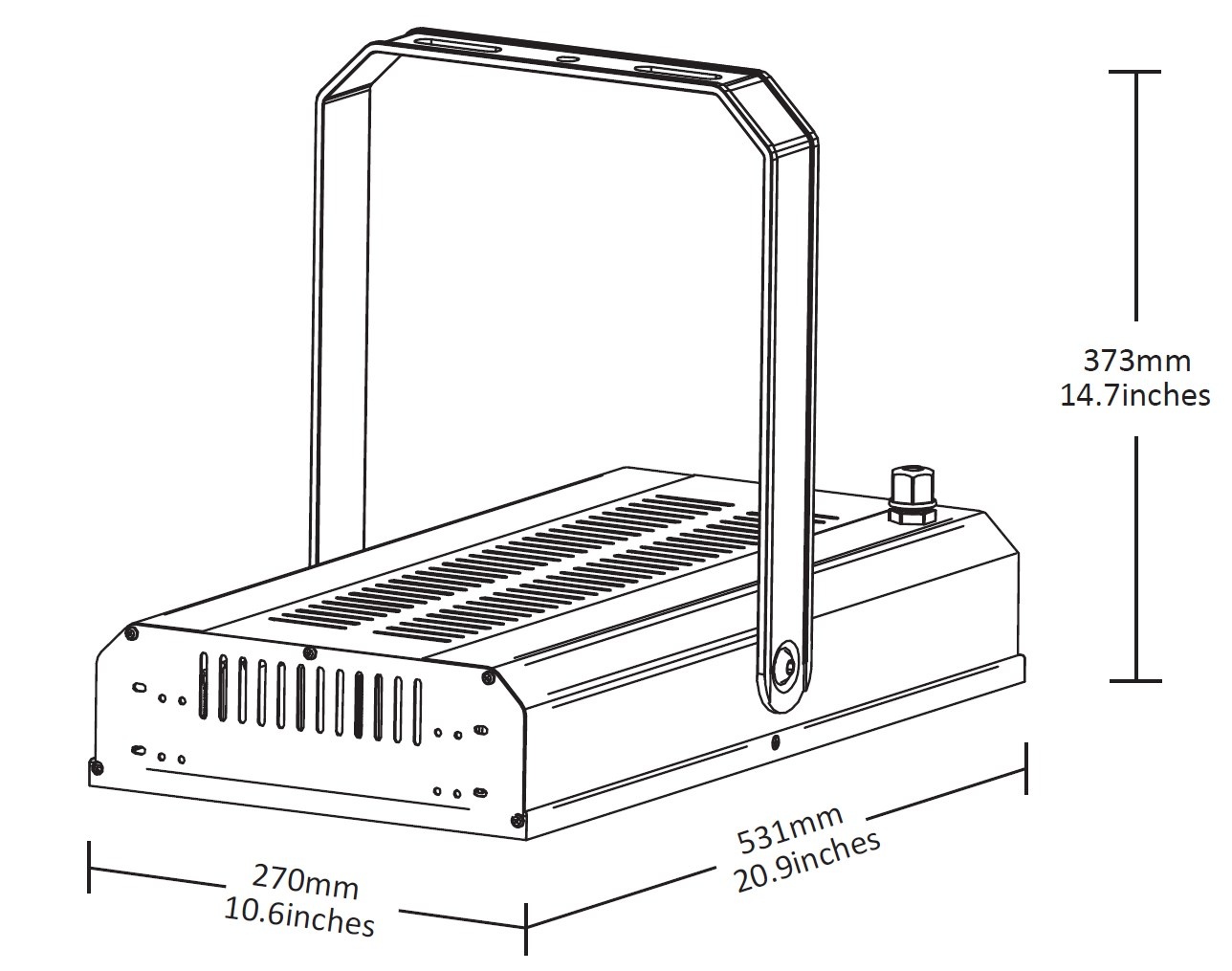 plan Projecteur LED 240W pour locaux de piscine résistant à la corrosion