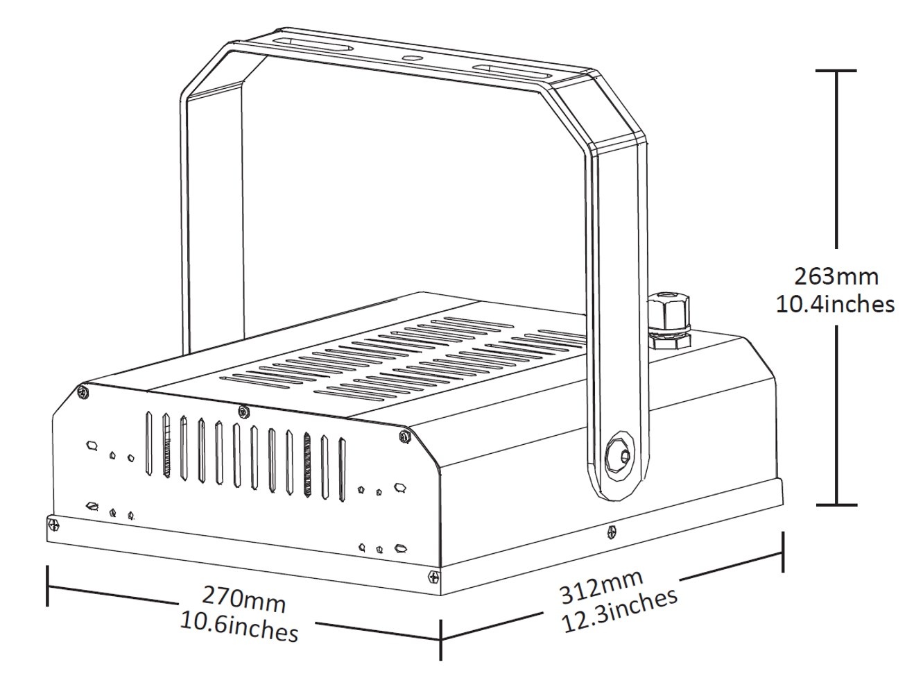 plan Projecteur LED 120W pour locaux de piscine résistant à la corrosion