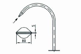 plan Canon à eau MIDI jet plat (ensemble complet)